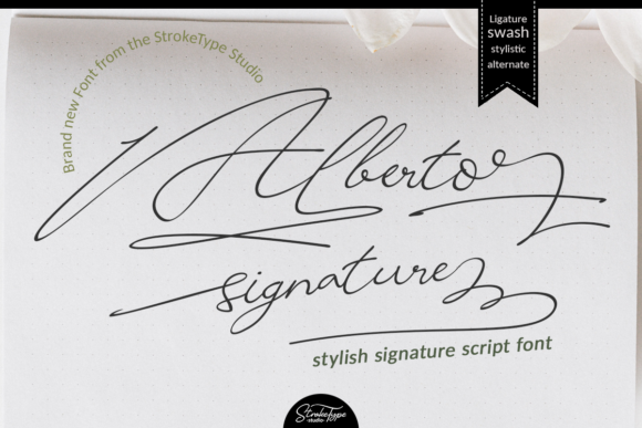 Alberto Signature: A Font That Speaks Volumes
