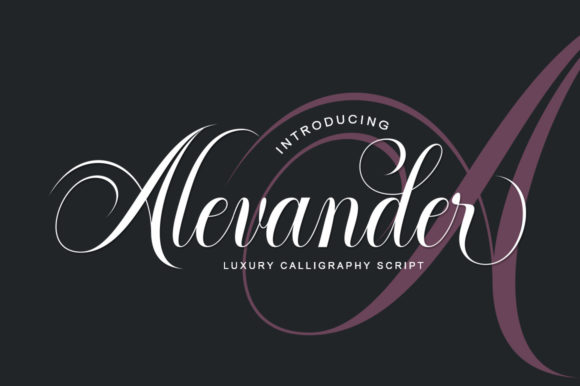 Alevander: A Timeless Script Font for Designers