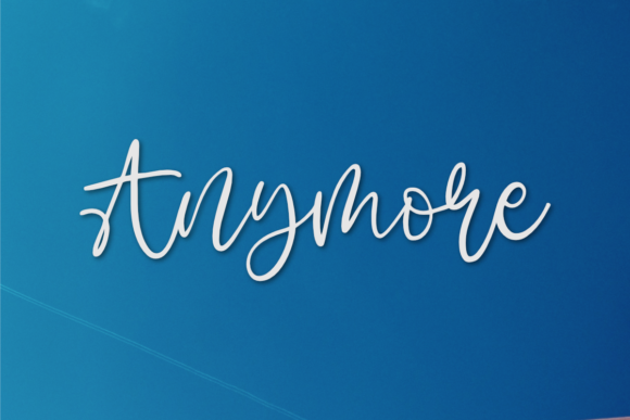 Anymore: A Stylish Script Font for Digital Marketing
