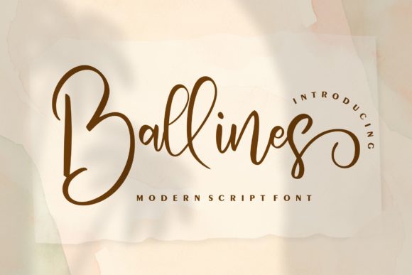 Ballines: A Script Font for Modern Web Design