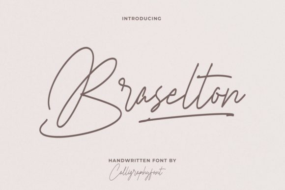 Braselton: A Flowing Handwritten Font