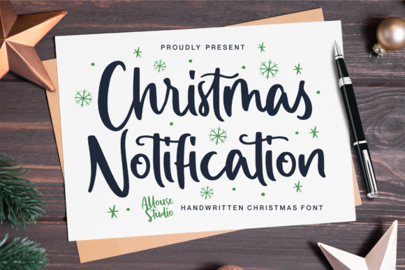 Christmas Notification Font Review