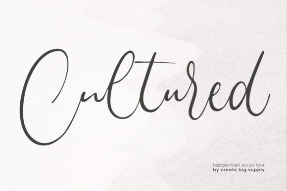 Cultured Font: Elegant Script for Crafters
