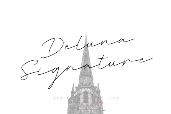 Deluna Signature Font: Elegant Script for Editorial Design