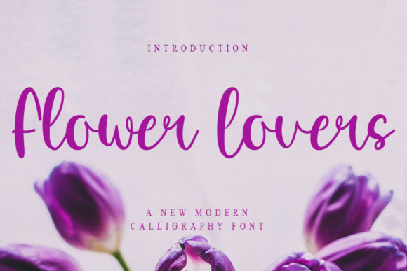 Flower Lovers Font for Web Design