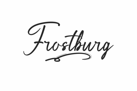 Frostburg Font: Elegant Script for Crafters