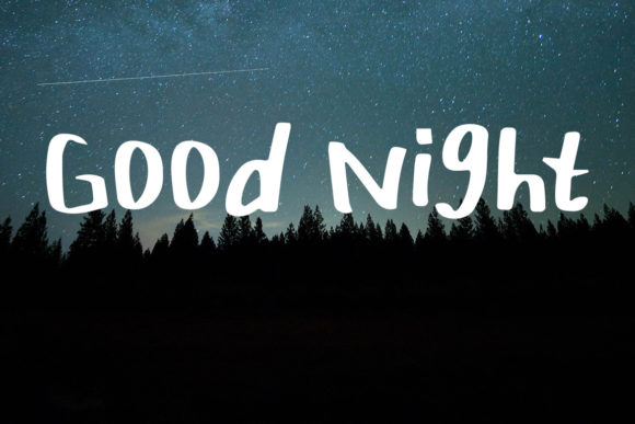 Good Night: A Script Font for Real Design Work