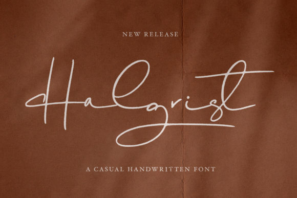 Halgrist: A Elegant Handwritten Font