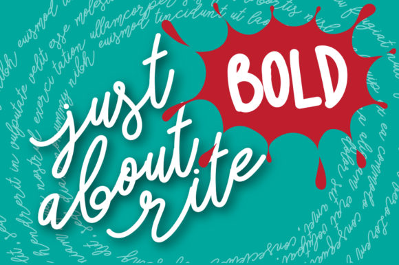 Just About Rite Bold: A Graceful Script Font