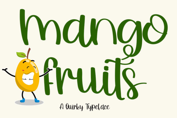 Mango Fruits Font: Stylish Script for Web Design