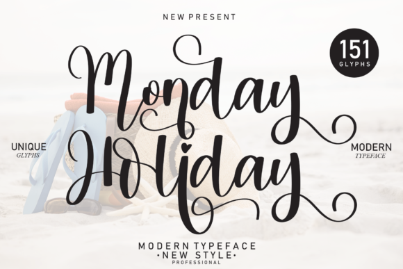 Monday Holiday Font for Creative Makers