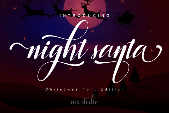 Night Santa Font for Bold Campaigns