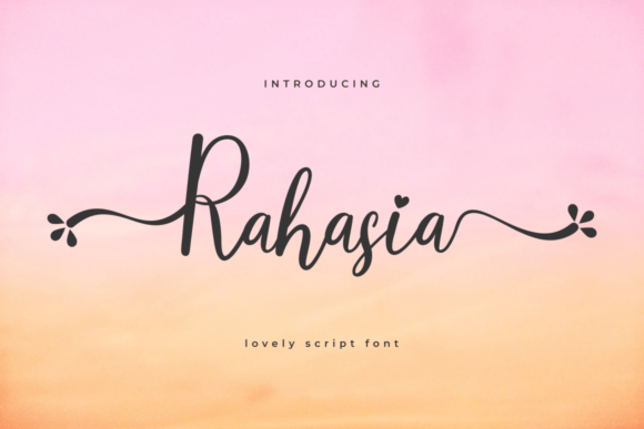 Rahasia: A Flowing Handwritten Font