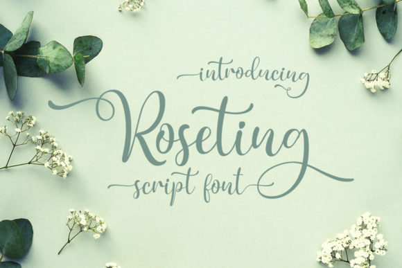 Roseting: A Delicate Script Font