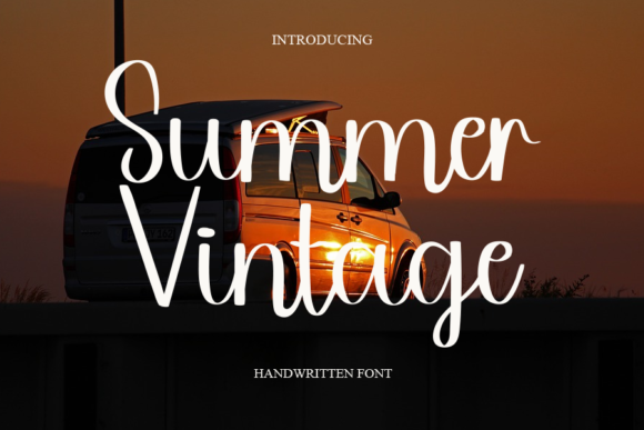 Summer Vintage Font for Creative Projects