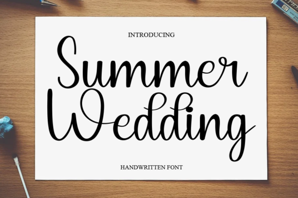 Summer Wedding Font for Branding