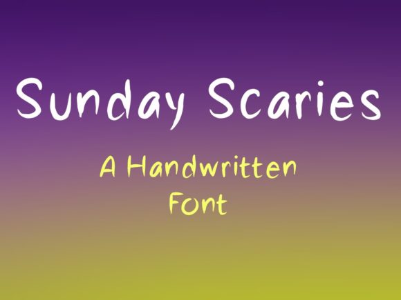 Sunday Scaries Font Review