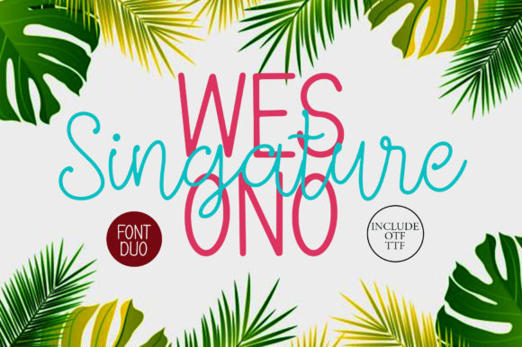 Wesono Singature: A Font That Elevates Your Brand