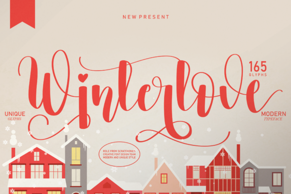 Winterlove: A Romantic Typeface for Branding